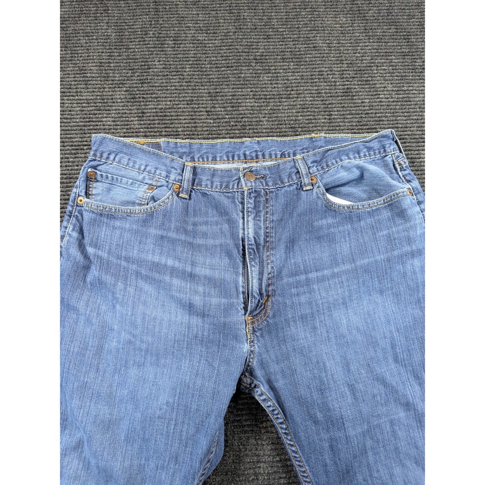 Levi's 505 Jeans Mens 40x30 Blue Denim Cotton Stretch High Rise Straight Leg - Picture 5 of 15